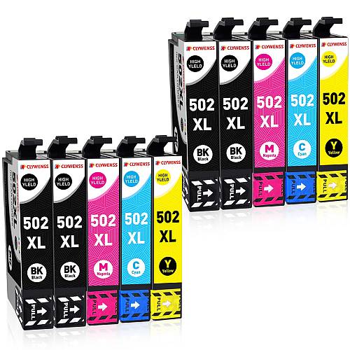 Πακέτο Συμβατών Μελανιών Εκτυπωτή InkJet Epson Πολλαπλό (Color) / Μαύρο T502XL-10PCS